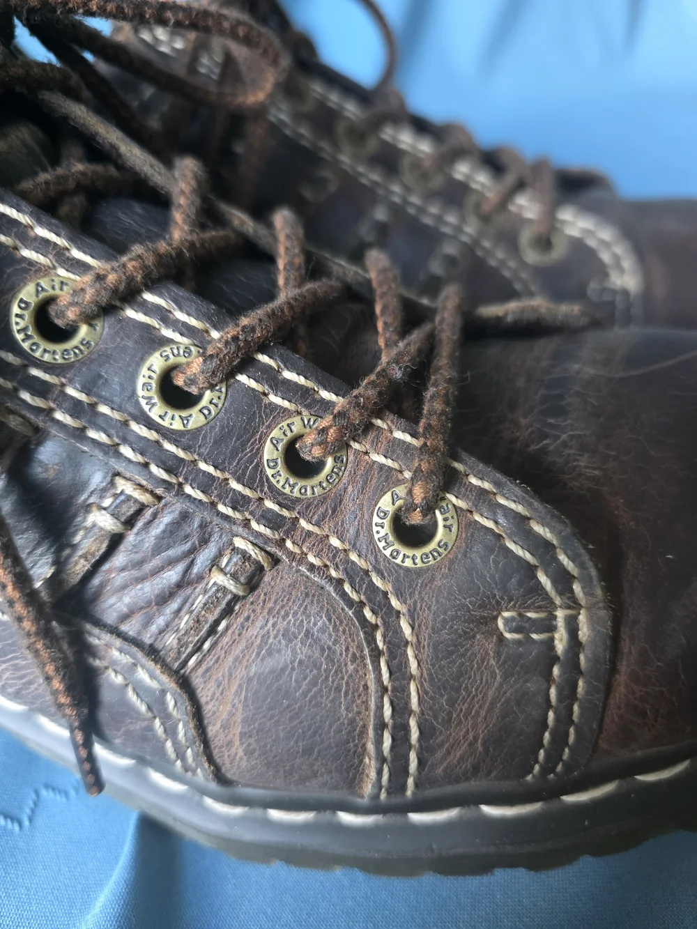 Dr. Martens Vintage Keith Chunky Leather Shoes Brown Casual Oxfords Men 10 Wm 11